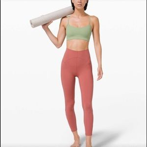 New Lululemon Unlimit HR Tight Leggings 25” Keyhole in Rose